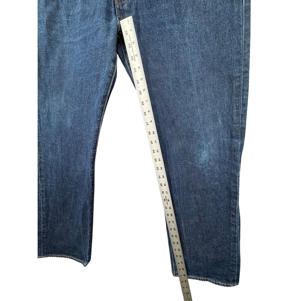 Levi's 501 Original Fit Jeans Mens 36x30 Dark Wash Excellent Button Fly Denim - Picture 2 of 6